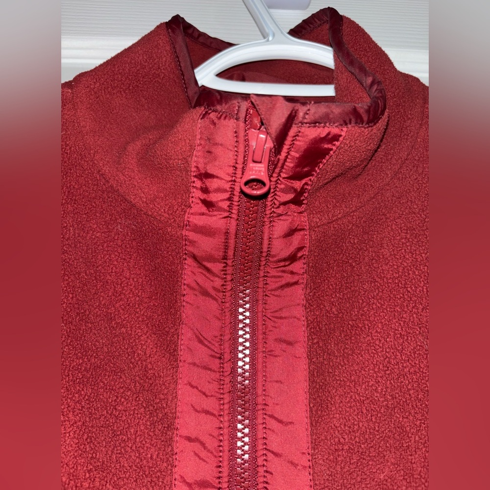 Vans Burgundy Fleece Jacket - Picture 2 of 3